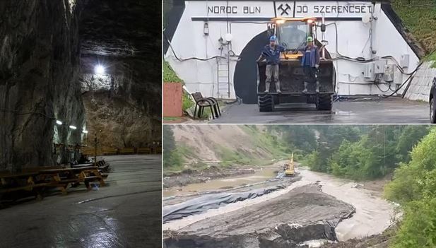 Salina Praid a fost înghițită de ape