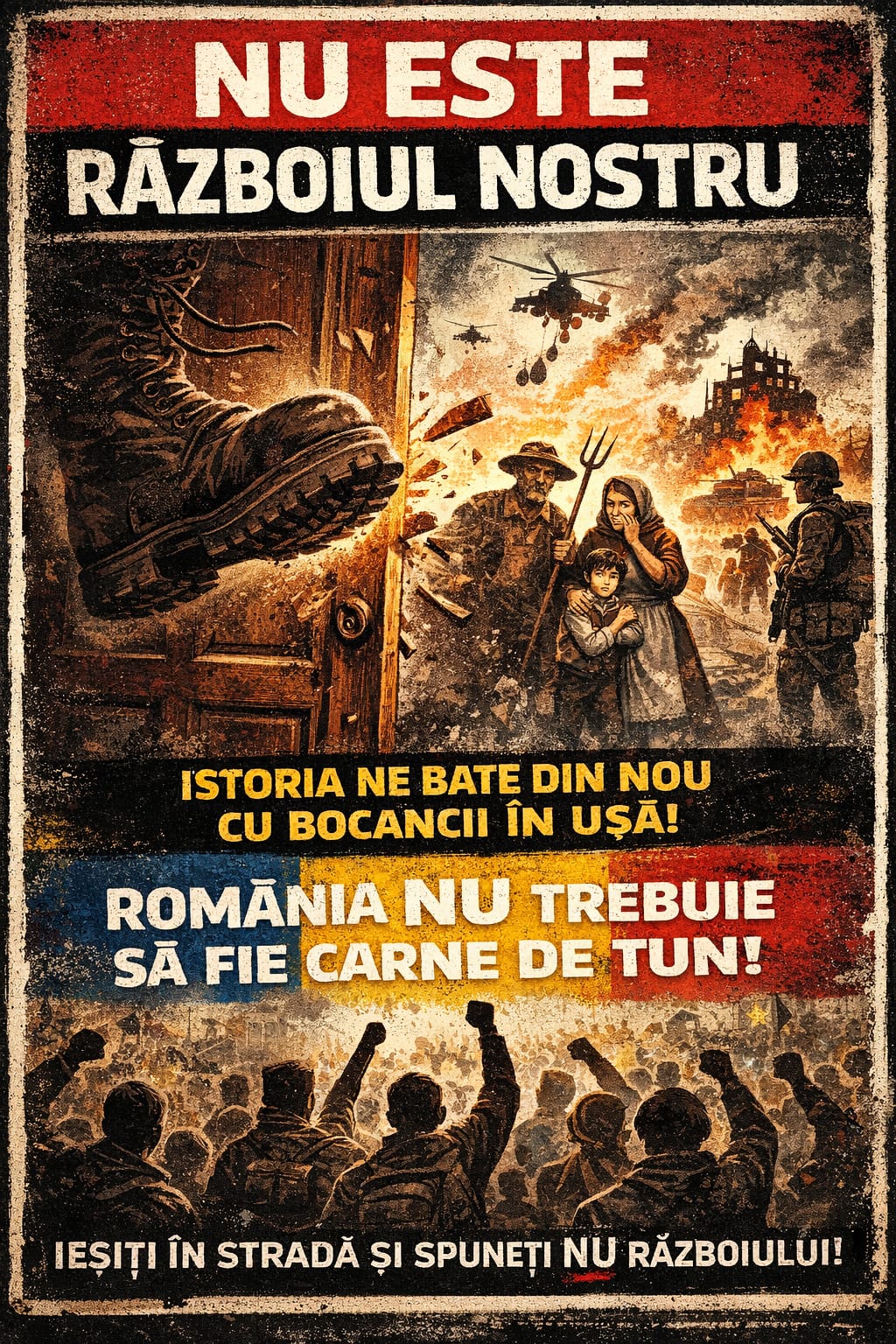 NU ESTE RĂZBOIUL NOSTRU – Istoria bate din nou cu bocancii în ușa noastră
