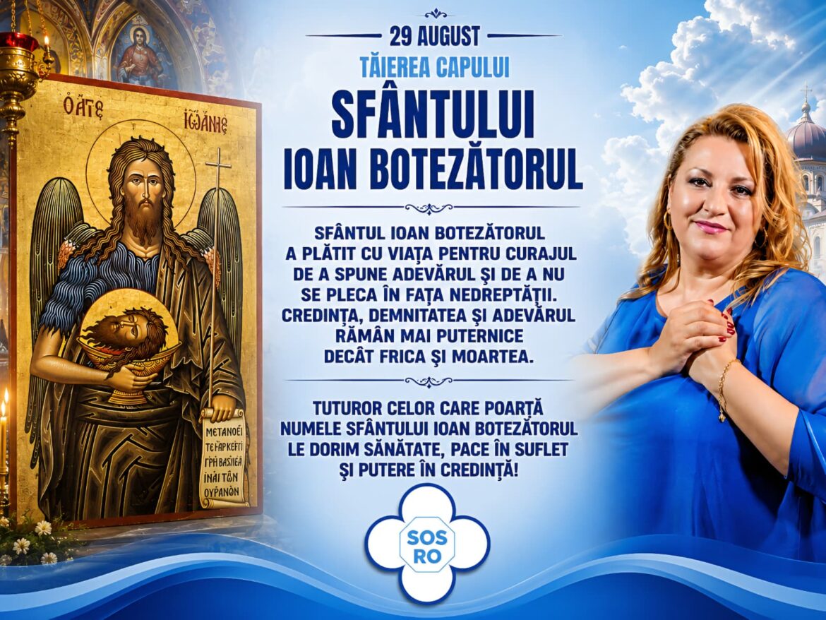 Predică la Tăierea Capului Sfântului Ioan Botezătorul