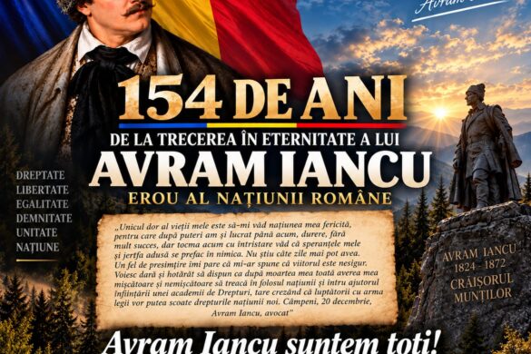 Deputat Mihai Țiu: 154 de ani de la trecerea în eternitate a lui Avram Iancu, erou al națiunii române