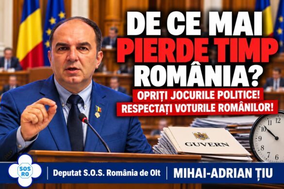 Deputat Mihai Țiu: A treia nominalizare, acelaşi joc politic. De ce mai pierde timp România?